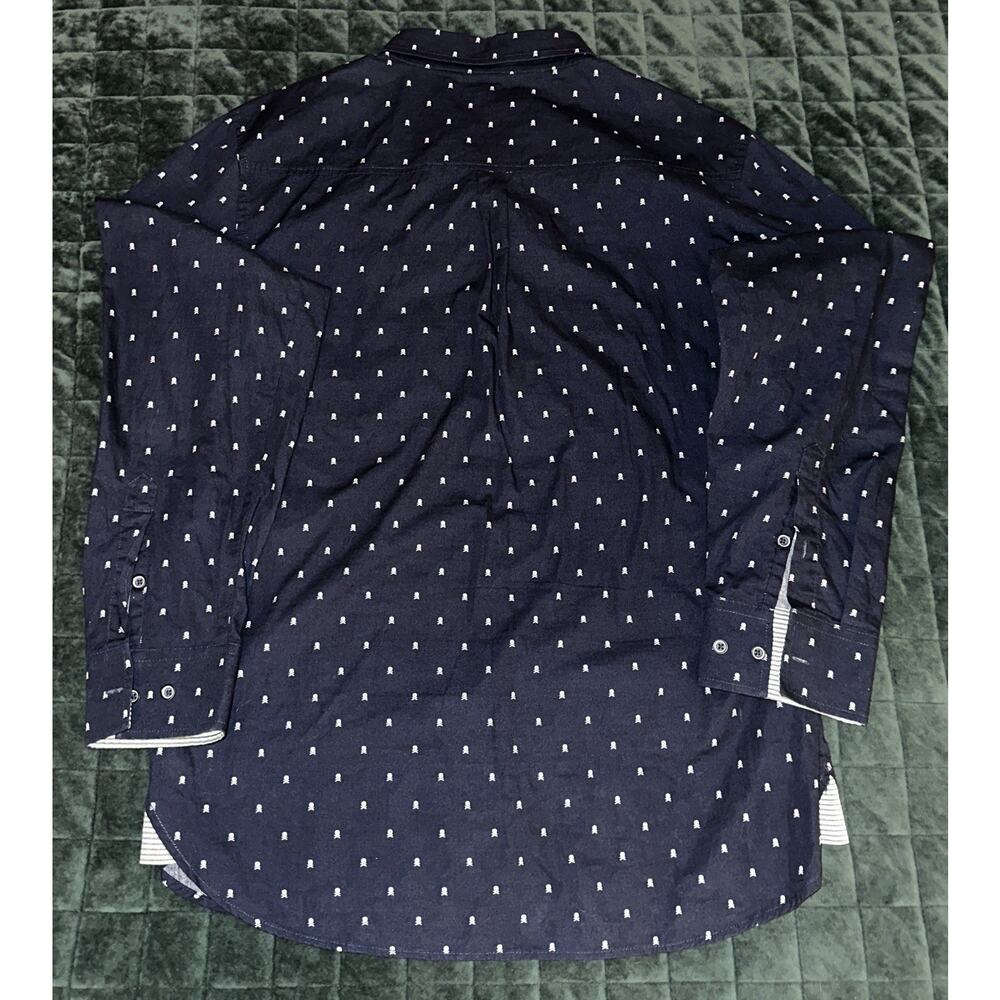 Smash Mens Long Sleeve Collared Shirt‎ Extra Large (XL) Navy Edgy - Picture 8 of 13